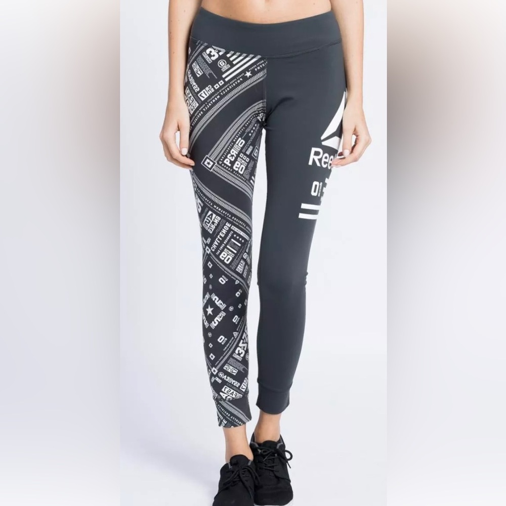 Reebox woman’s gray tights leggings size Small